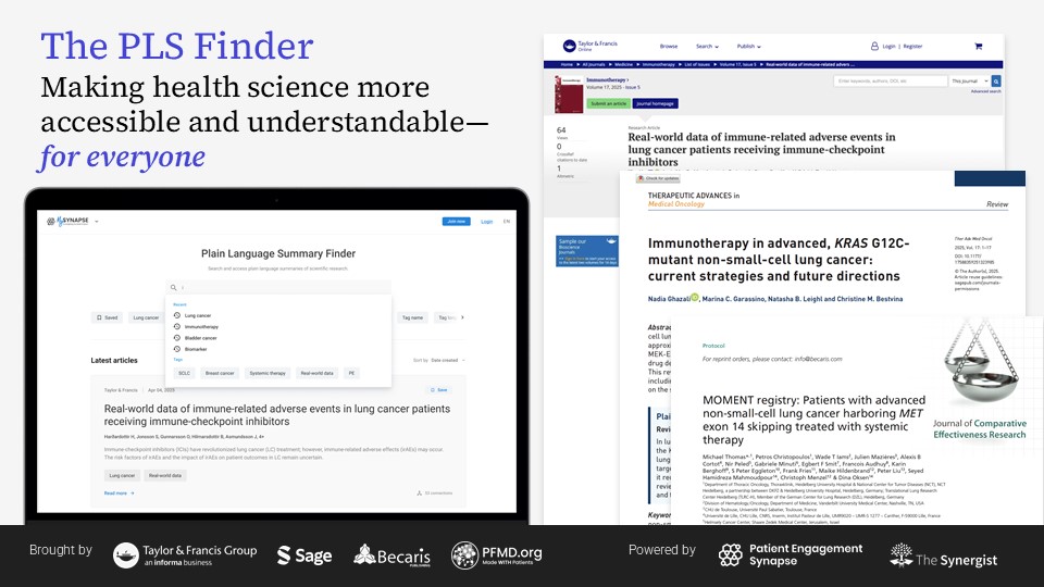 The PLS Finder
Making health science more accessible and understandable – for everyone